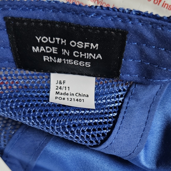 Bioworld Kids Youth Blue Adjustable Trucker Hat Outdoor Cap - Picture 6 of 7